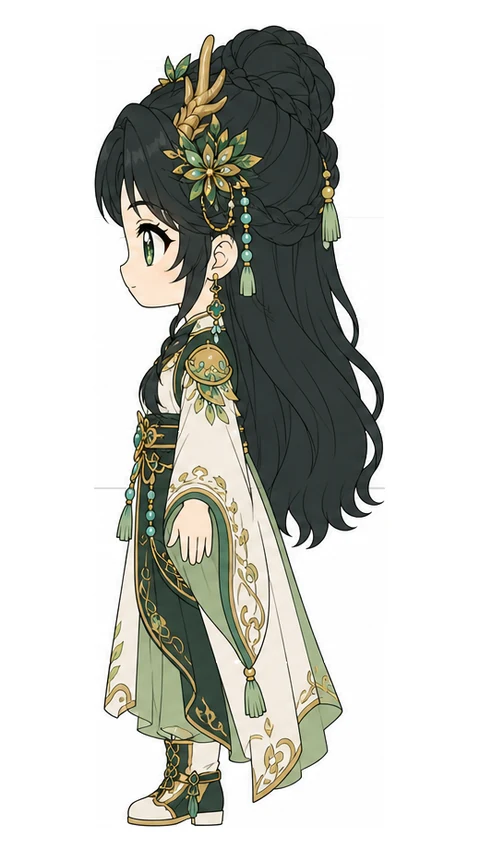 潛龍之王「青淵」(她) 側面(上色)